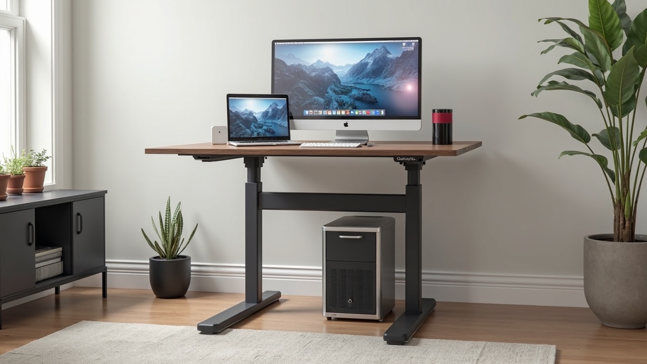 Illustration for: The #4 Standing Desk for Heavy Loads: ApexDesk Elite Pro